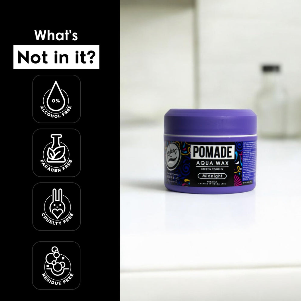 Coiffure quotidienne avec Rolda Midnight Pomade pour un look soigné