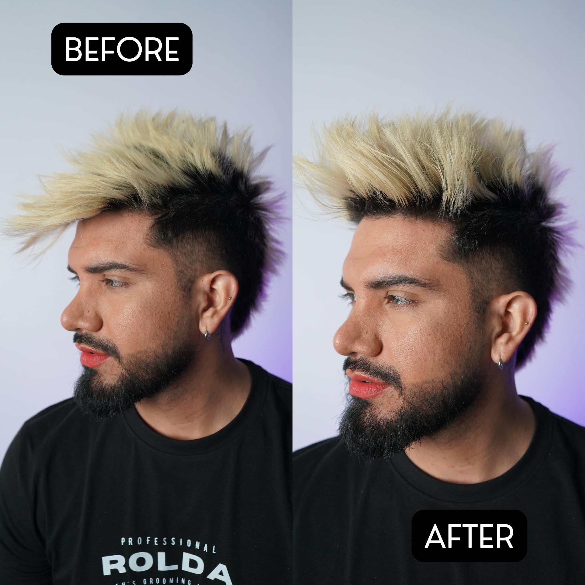 Complexe kératine renforçante de Rolda Midnight Pomade pour des cheveux forts