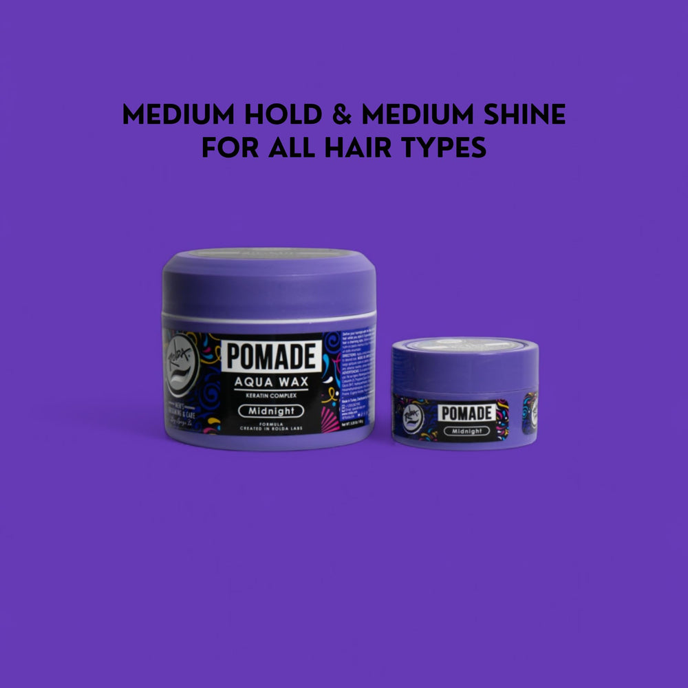 Tenue moyenne de Rolda Midnight Pomade adaptée à divers styles