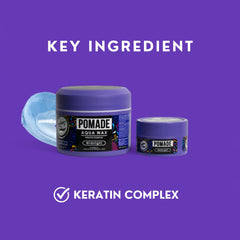 Texture non grasse de Rolda Midnight Pomade pour un finish naturel