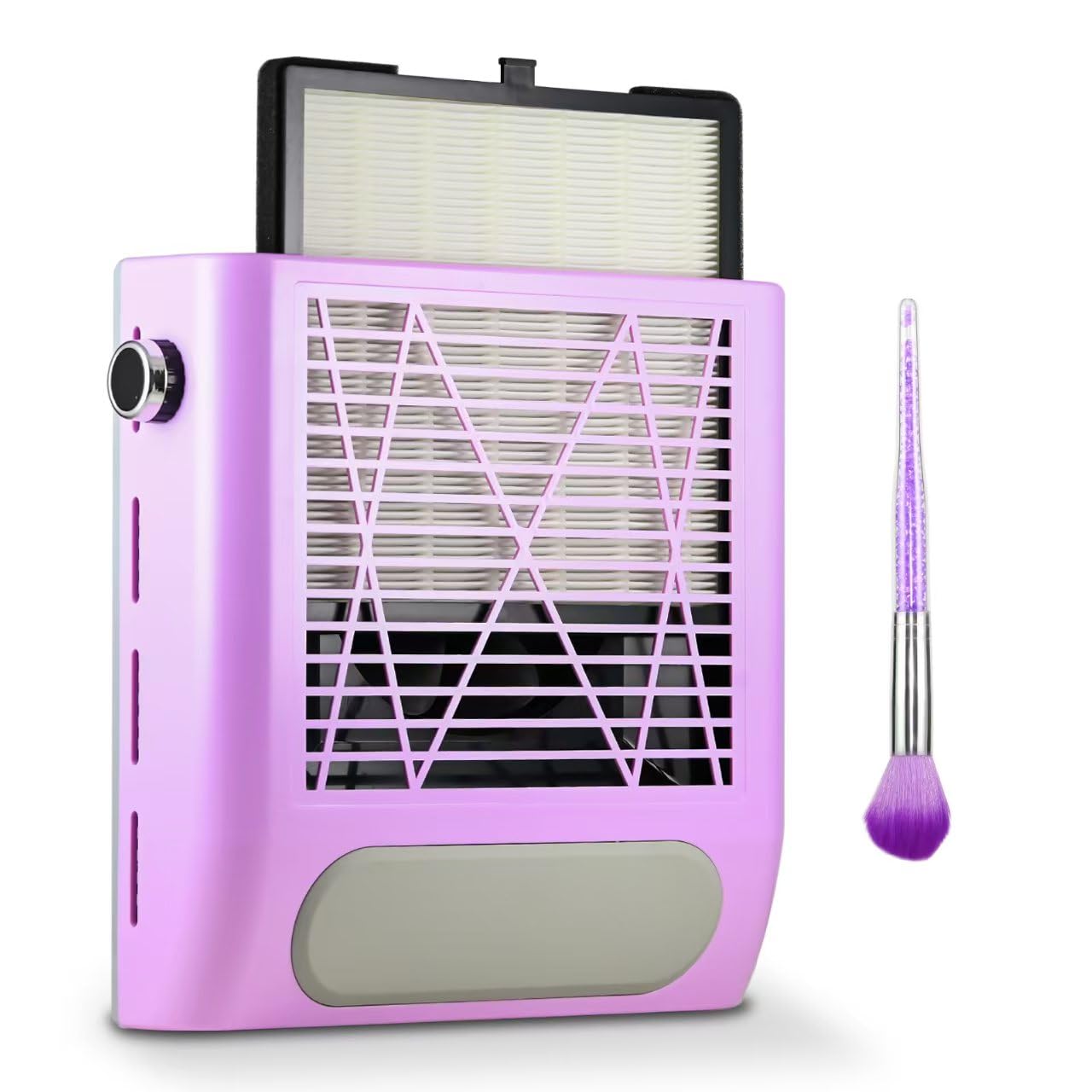Rolokit aspirateur pour ongles avec aspiration puissante de 80W, espace de travail propre.