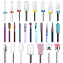 Rolokit ensemble 26 pièces mèches pour ponceuse, utile pour manucure et pédicure.