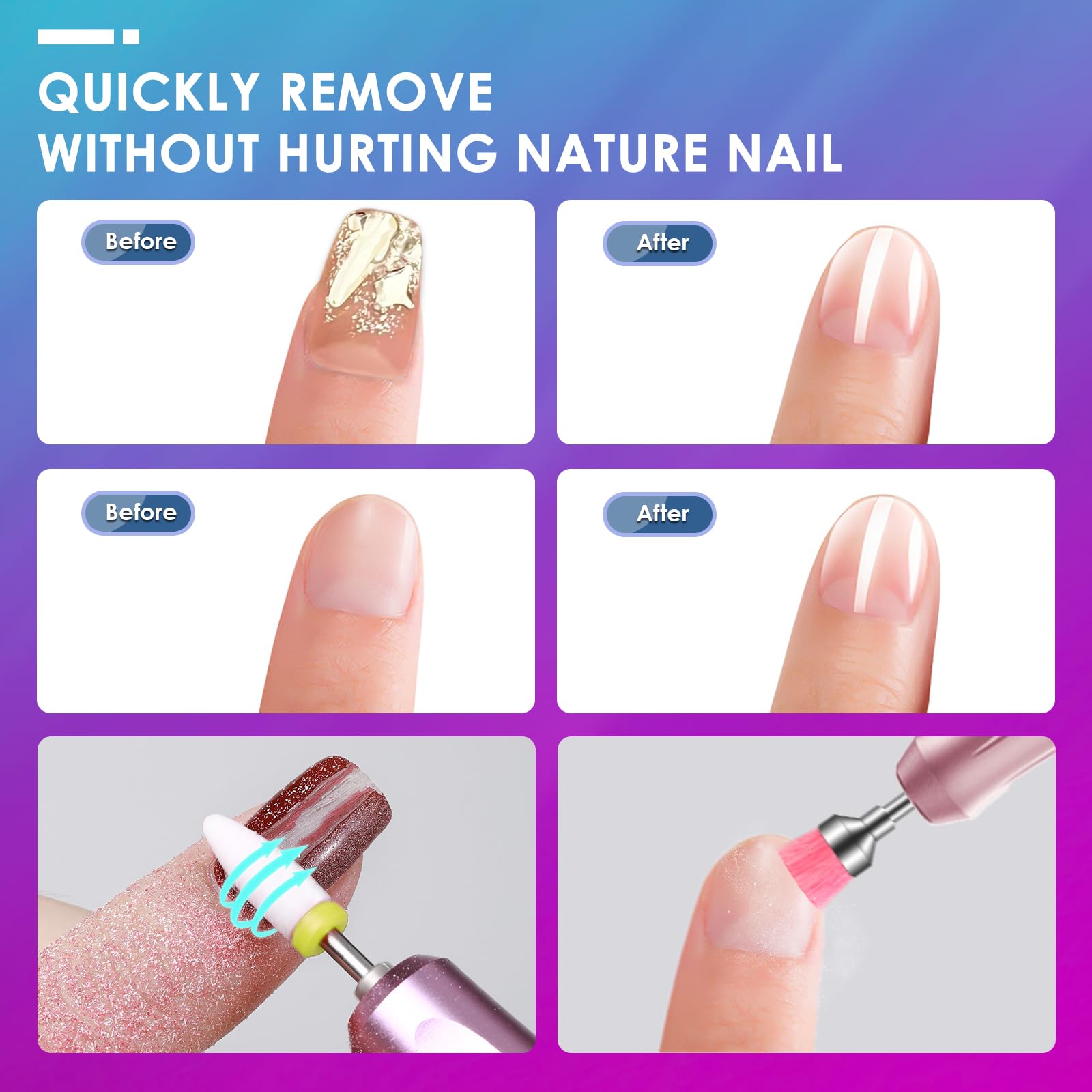 Rolokit mèches retrait pour acrylique et gel: enlèvement efficace.