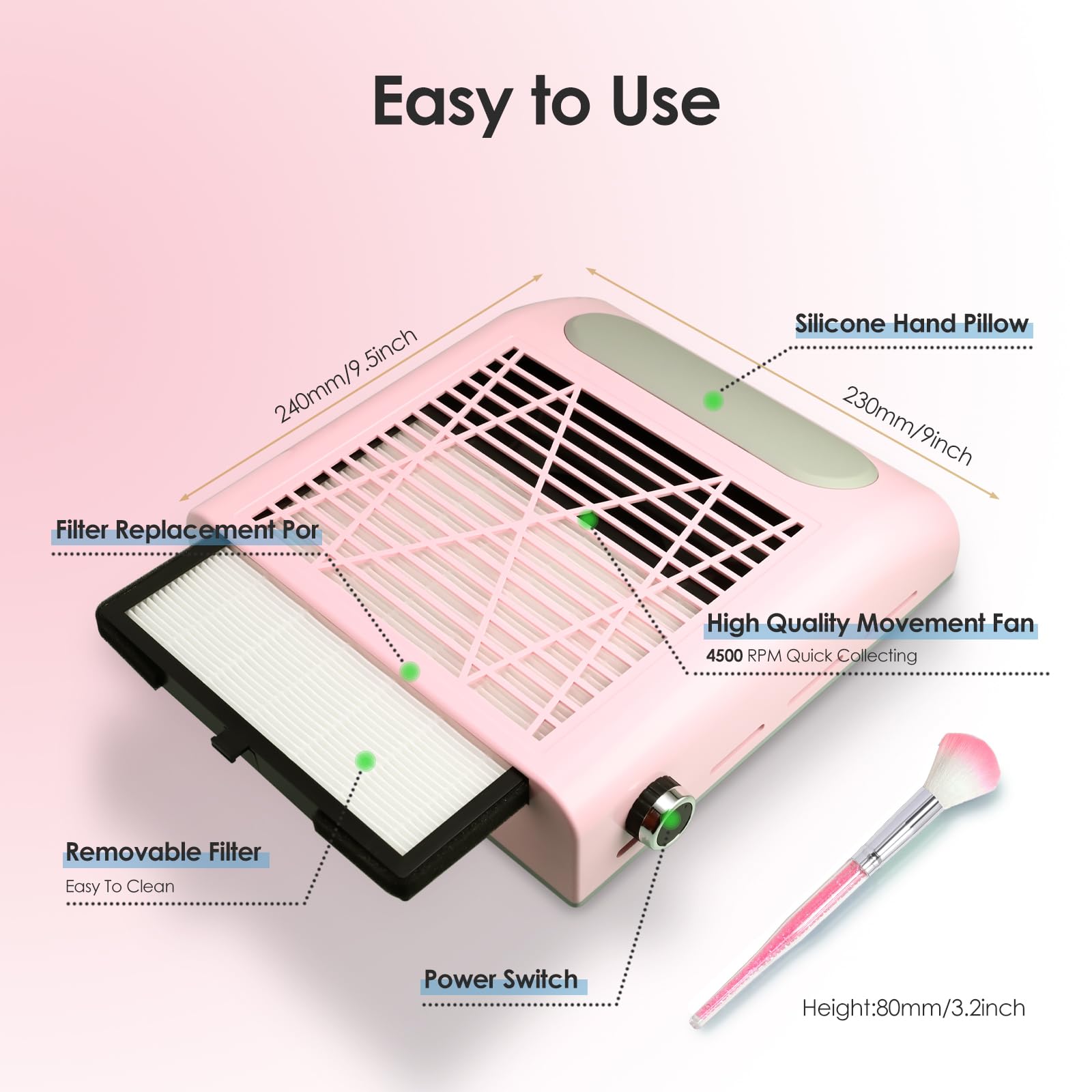 Rolokit oreiller en silicone doux pour le confort des mains