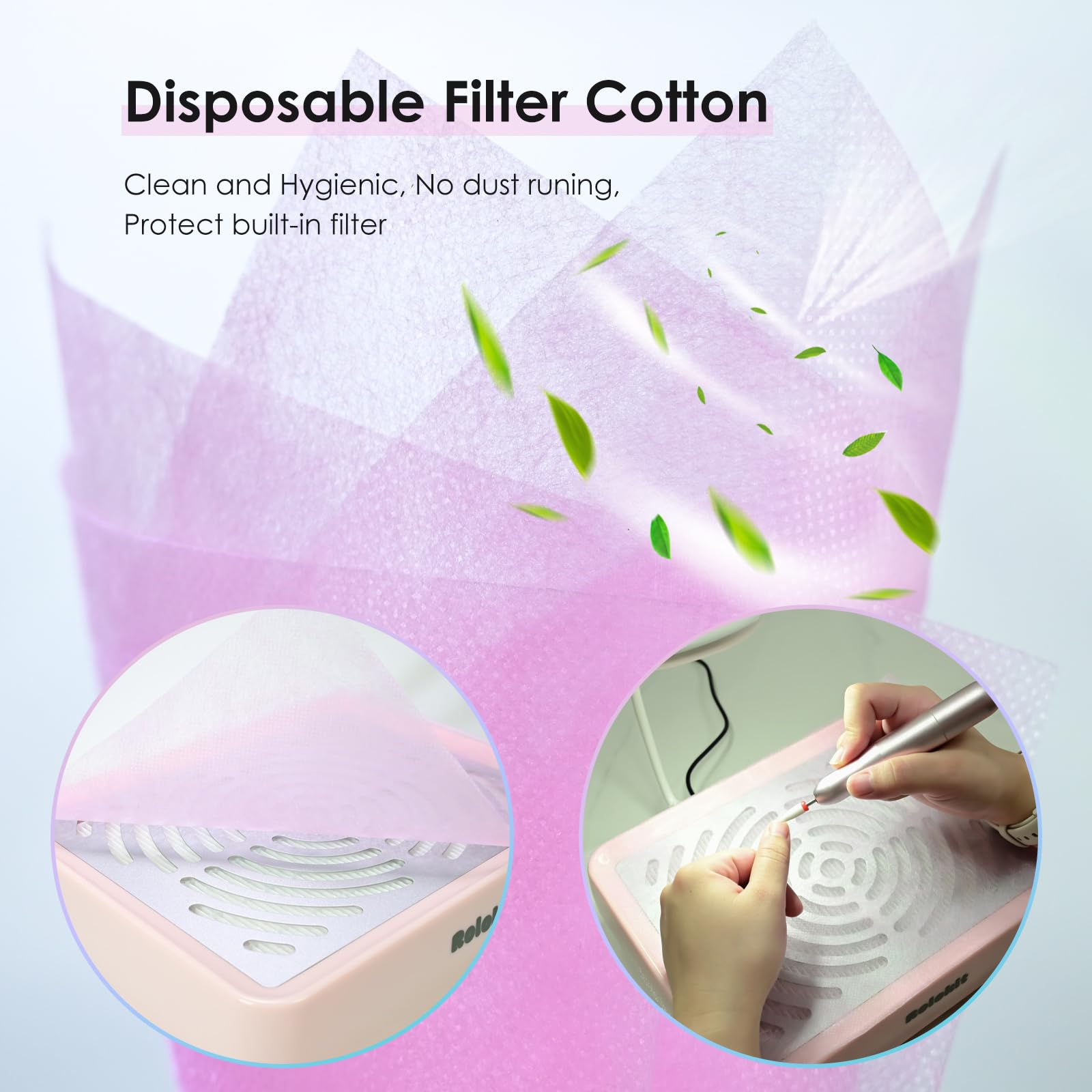 Rolokit utilisation salon ou maison pour nail art propre et efficace.