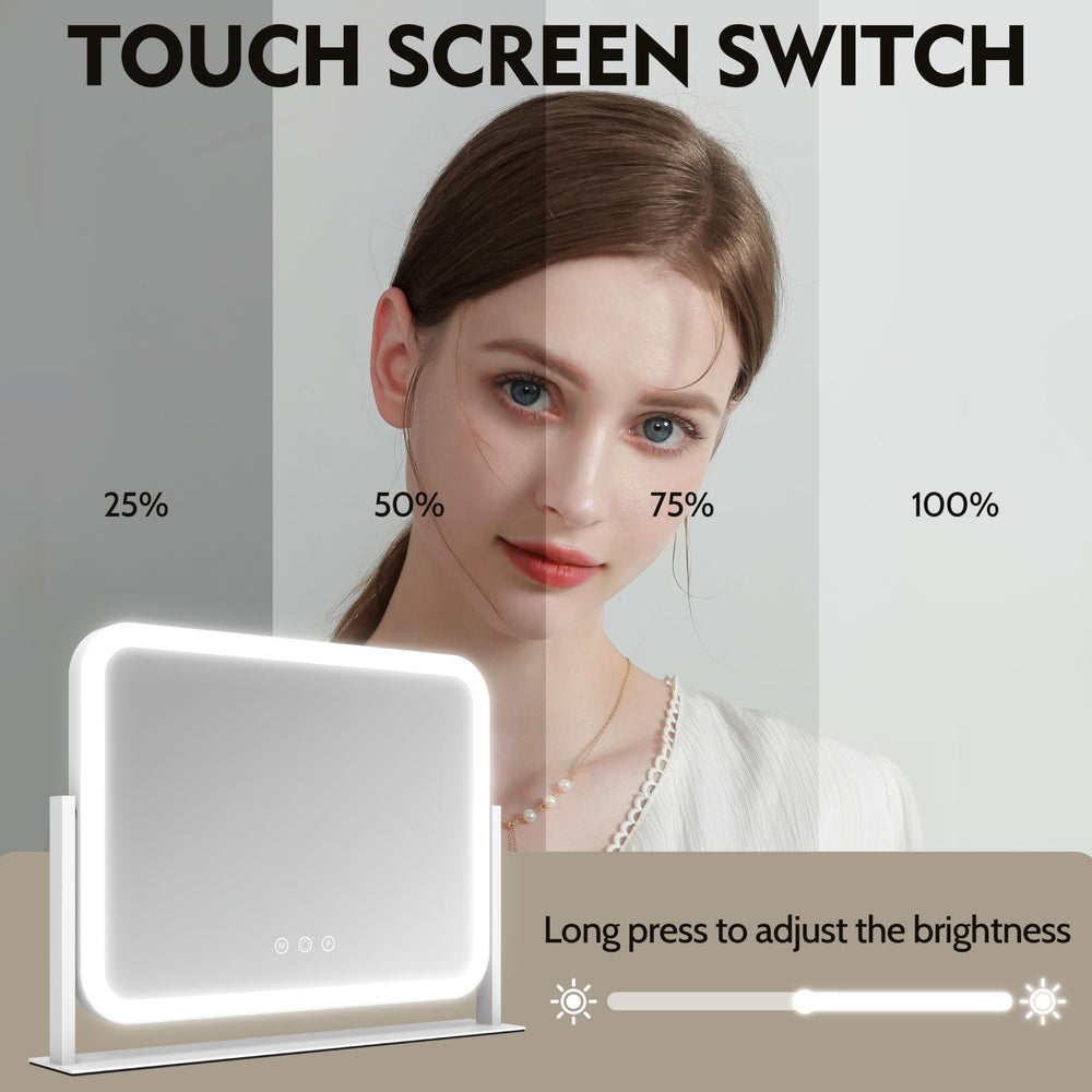 ROLOVE Lumière réglable en 3 couleurs adaptée à tout maquillage.