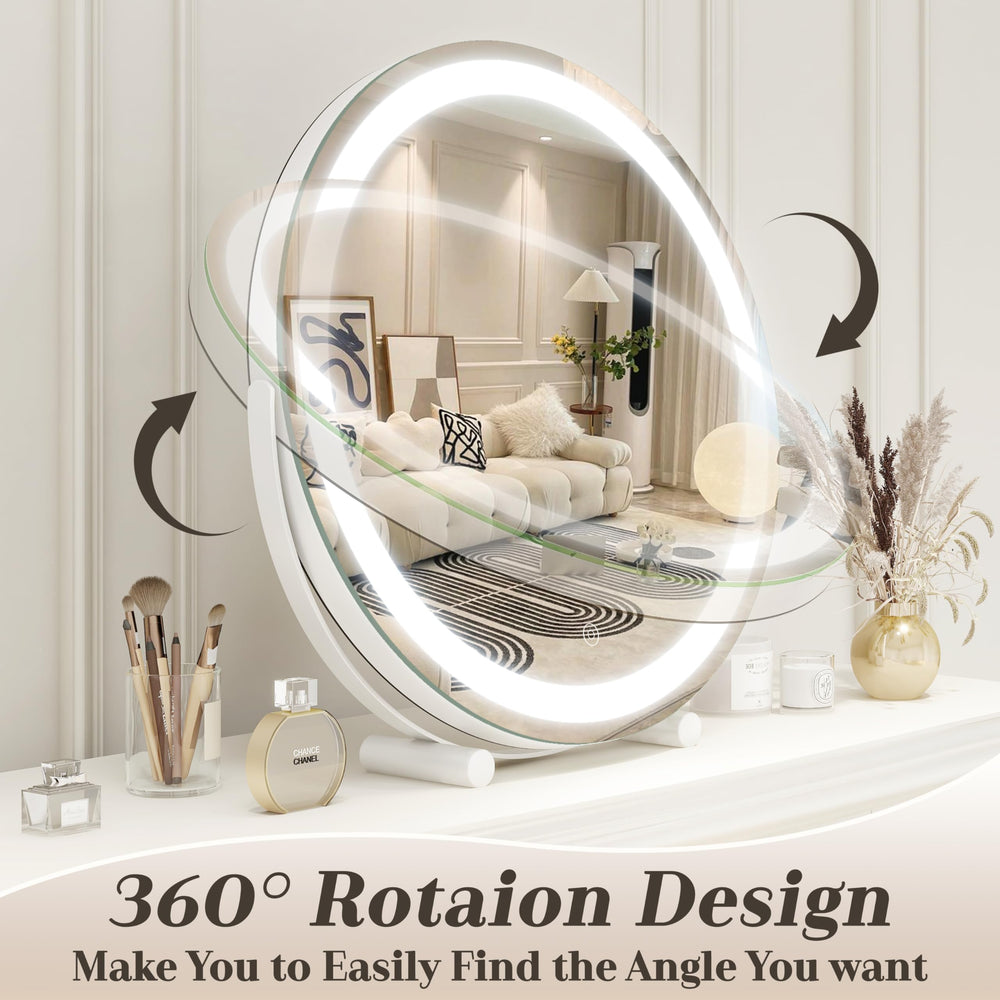 ROLOVE Miroir idéal pour bureau ou coiffeuse, pratique au quotidien.