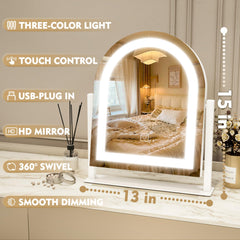ROLOVE Miroir offre rotation à 360° pour voir chaque angle.