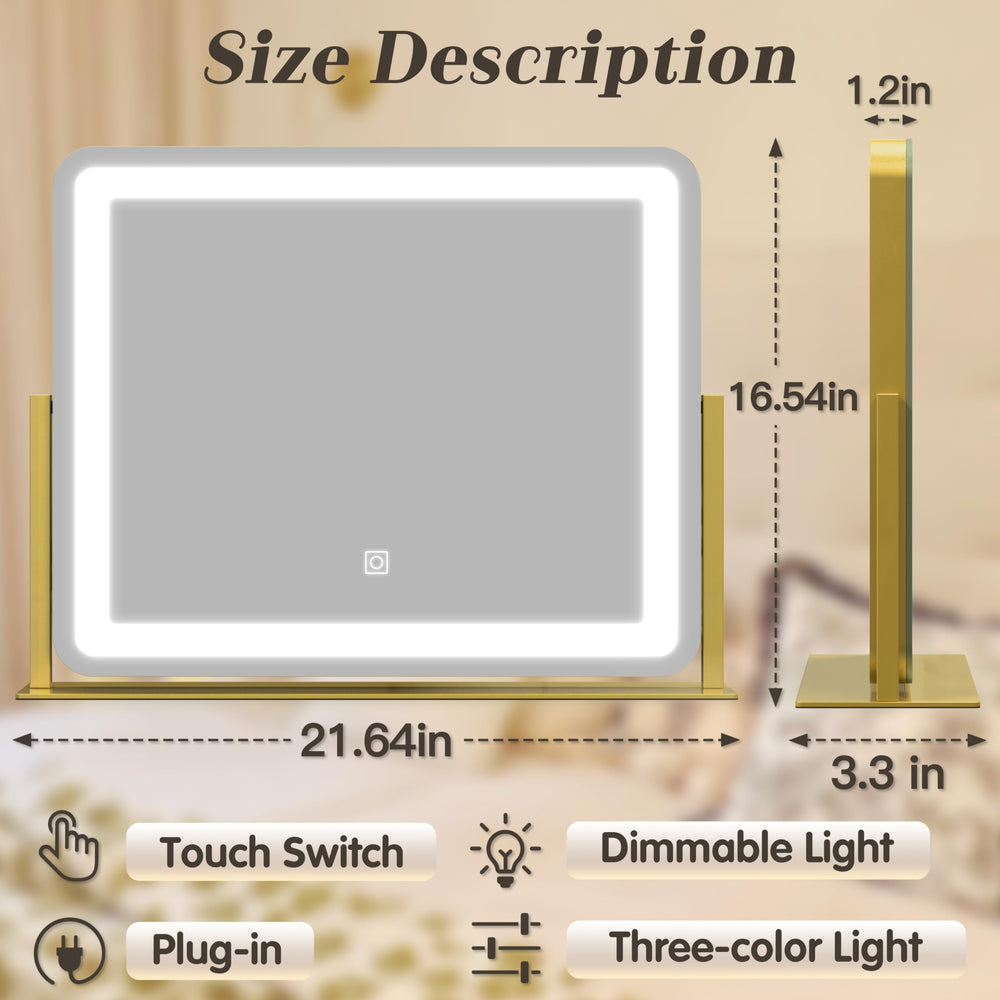 ROLOVE miroir maquillage rotation 360 degres pour angle parfait