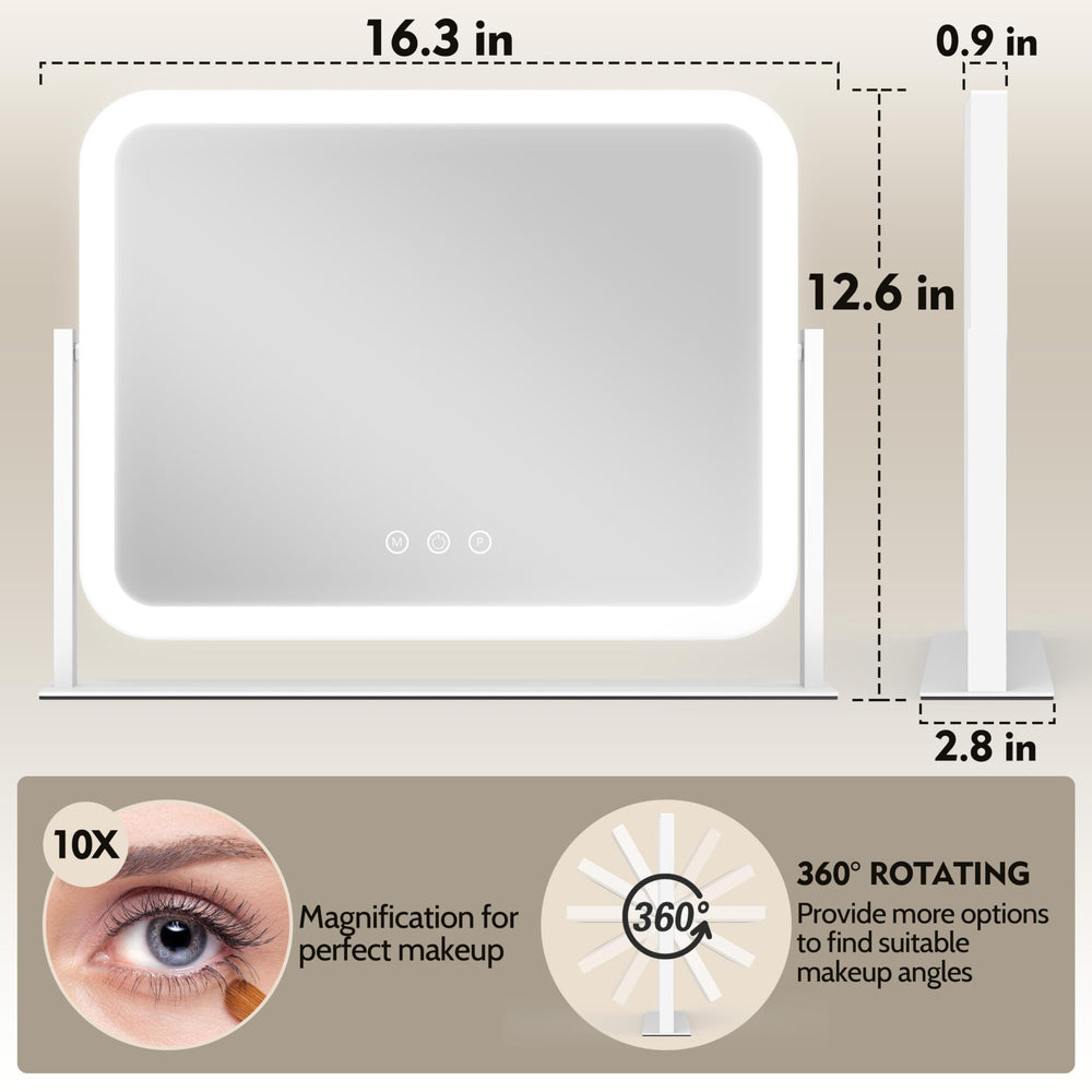 ROLOVE Miroir avec rotation à 360° pour une vue complète.