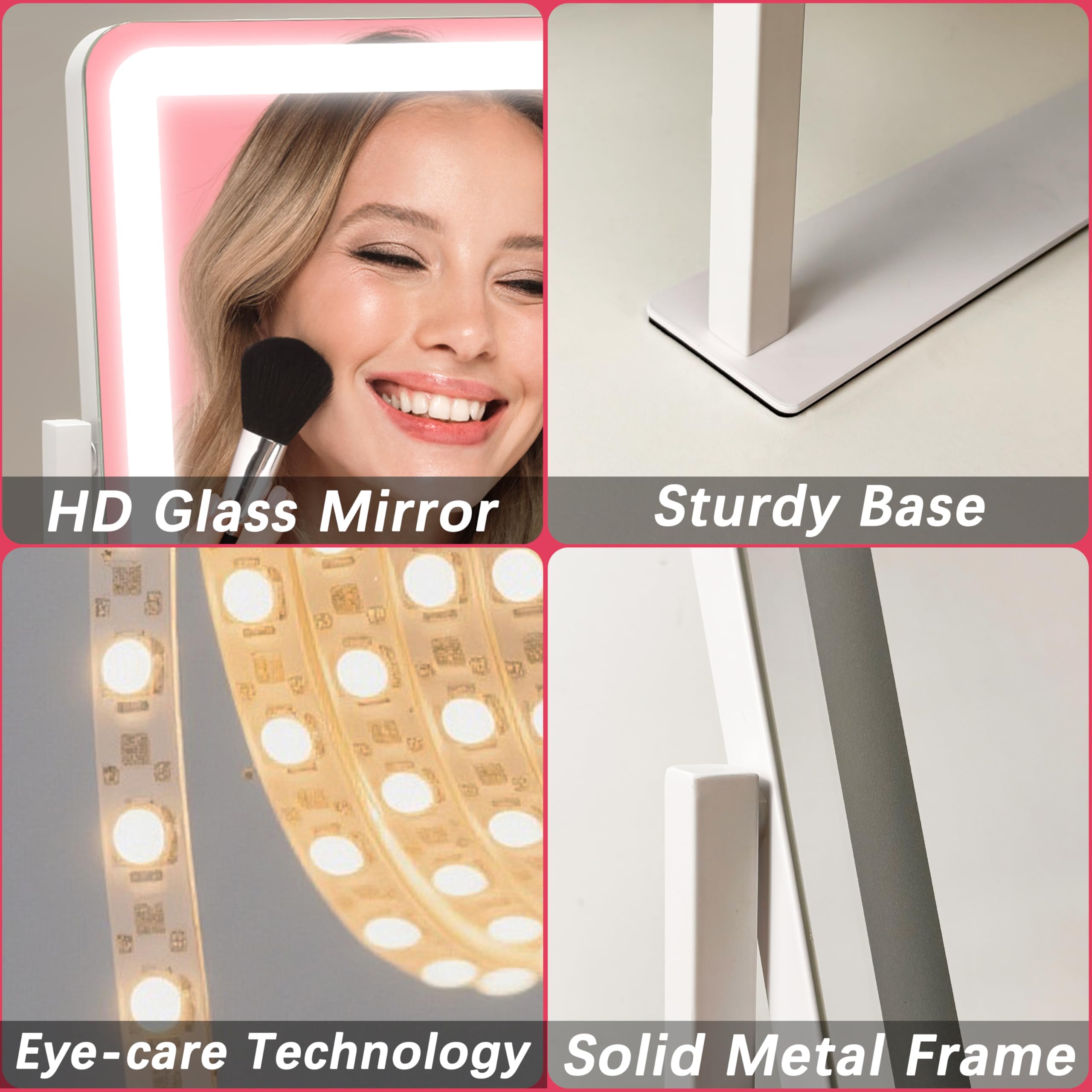 ROLOVE Miroir Vanity emballage cadeau premium, parfait pour offrir