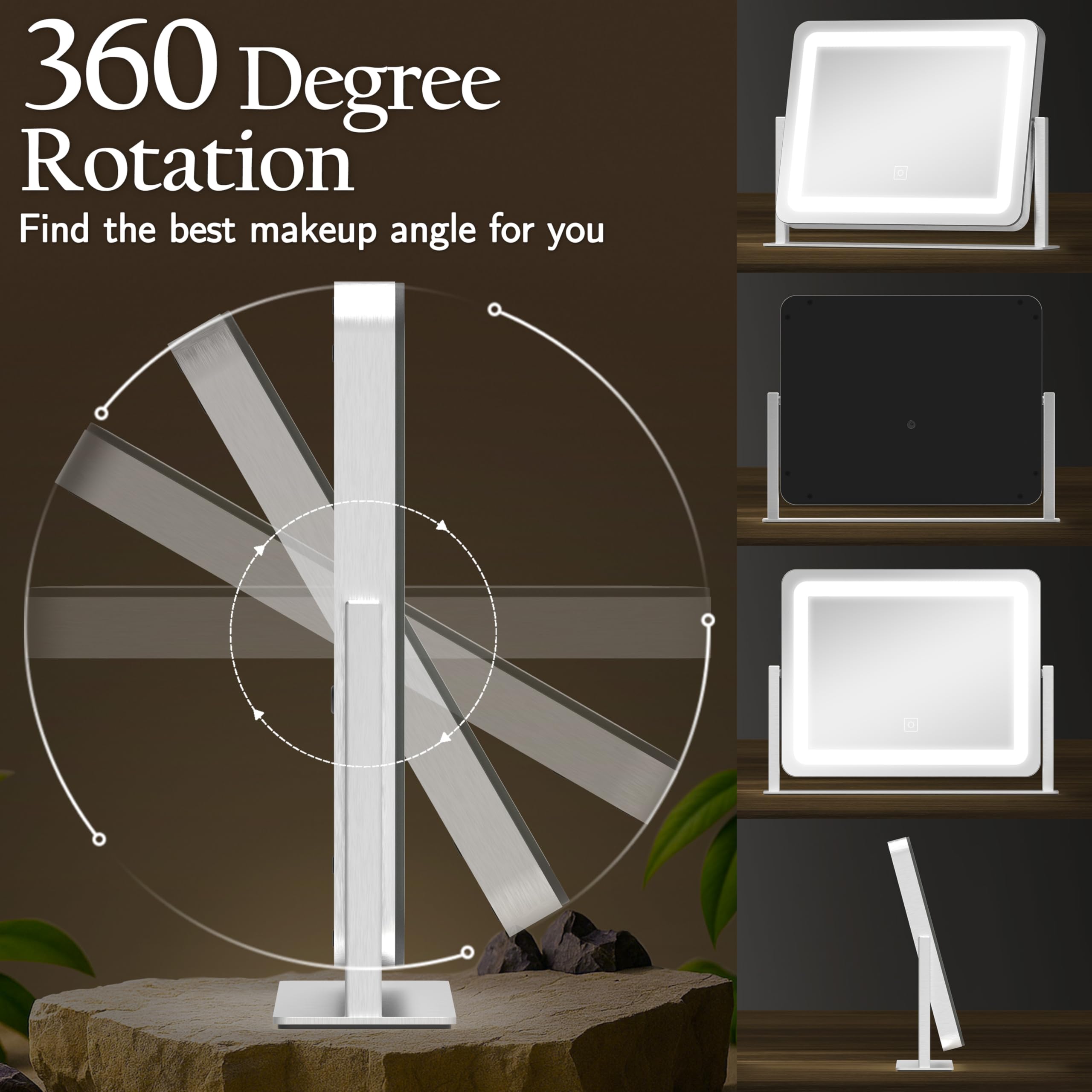 ROLOVE miroir vanité design svelte et durable, ajoutera une touche moderne.