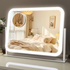 ROLOVE Miroir de vanité éclairé 17x13 pour un maquillage précis.