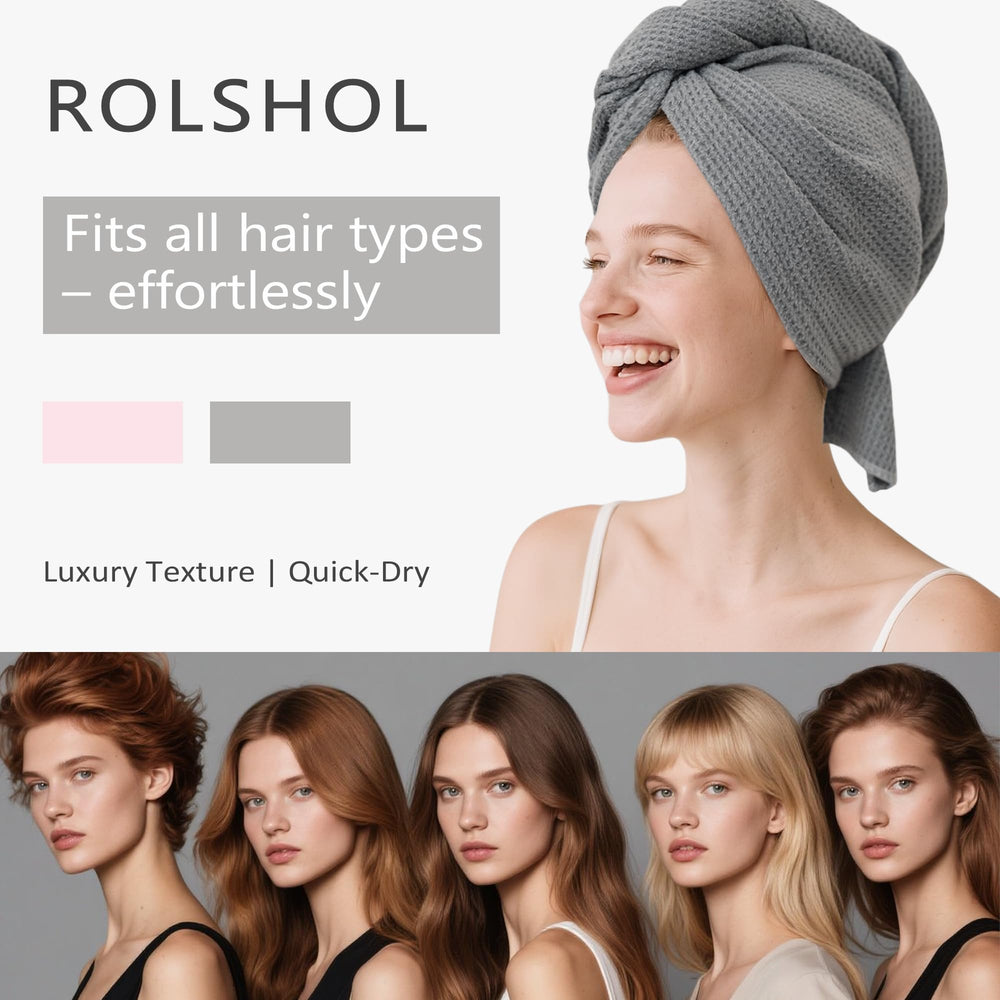 ROLSHOL bande élastique intégrée, maintien stable du turban.