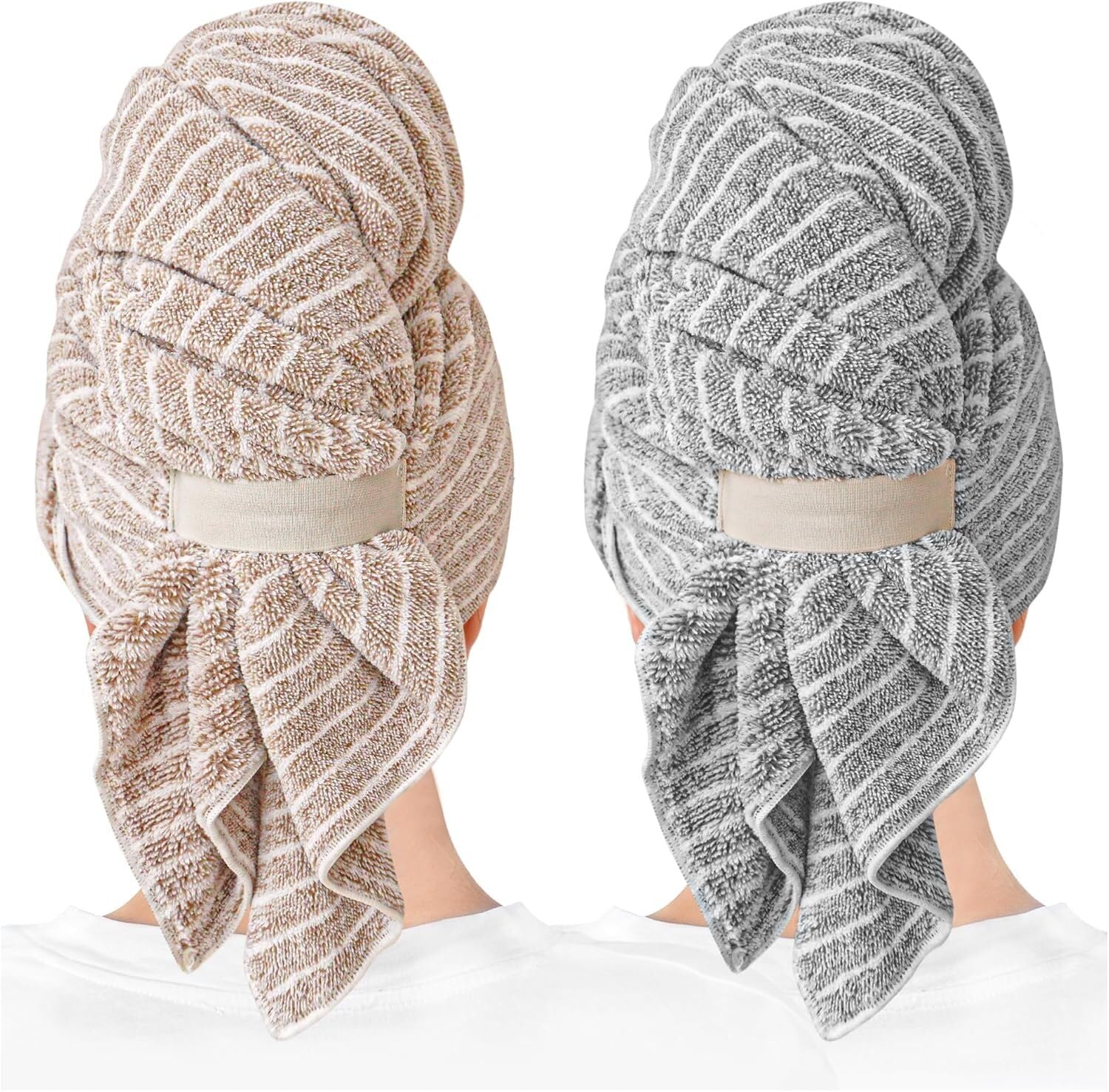 ROLSHOL serviette cheveux microfibre grande et absorbante pour un séchage efficace.