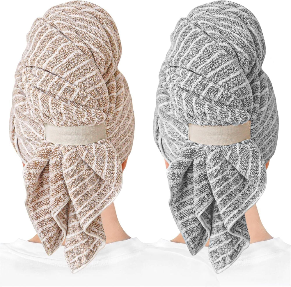 ROLSHOL serviette cheveux microfibre grande et absorbante pour un séchage efficace.