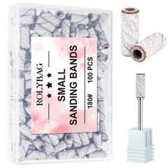 Rolybag Zebra, étui translucide, rangée de bandes de ponçage pour ongles.