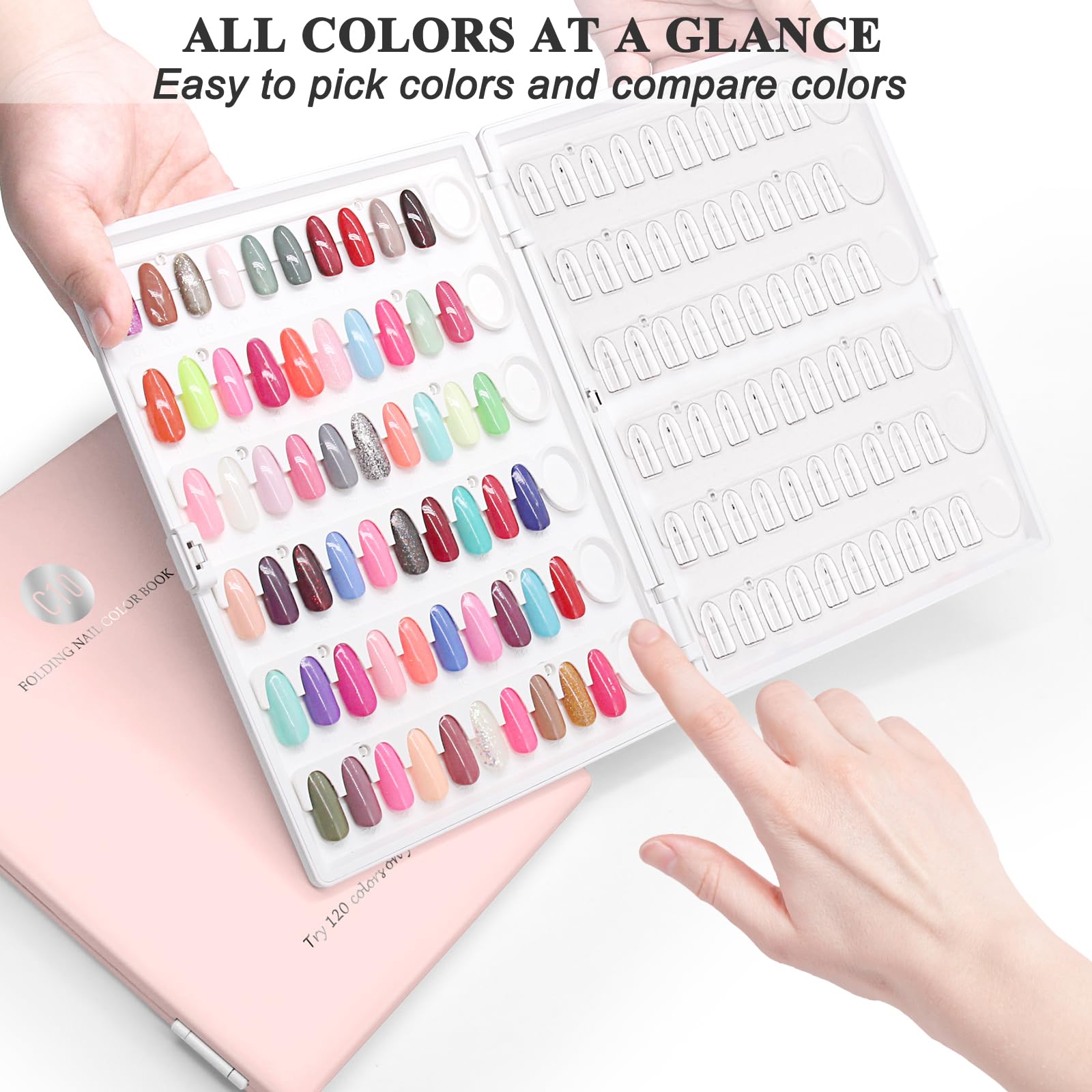 ROMALOVE démonstration design d’ongles grâce à l’affichage clair et coloré