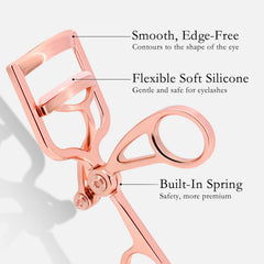 ROMALOVE curleur cils design innovant avec ressort intégré.