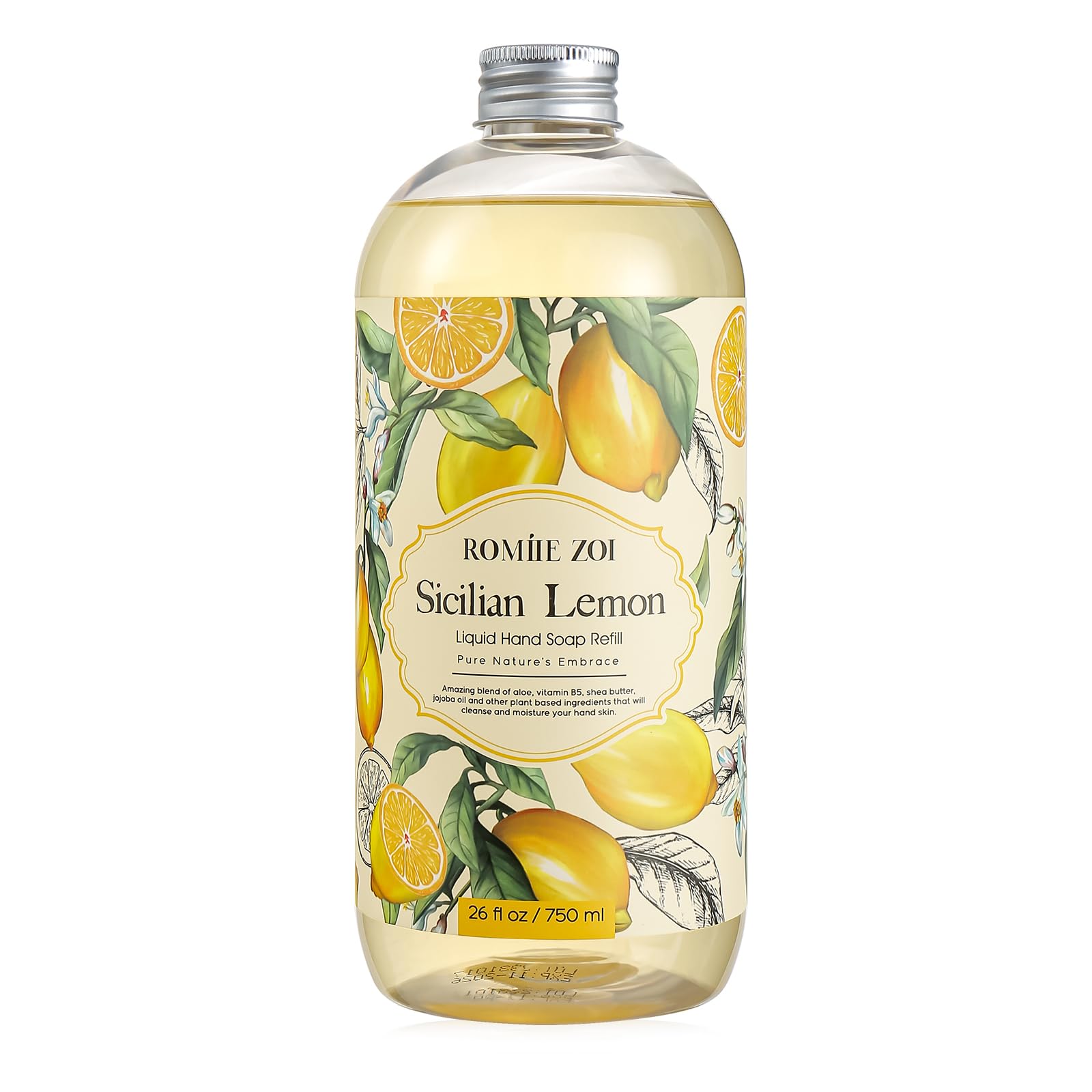 ROMIIE ZOI savon mains citron – flacon recharge pratique pour le quotidien.