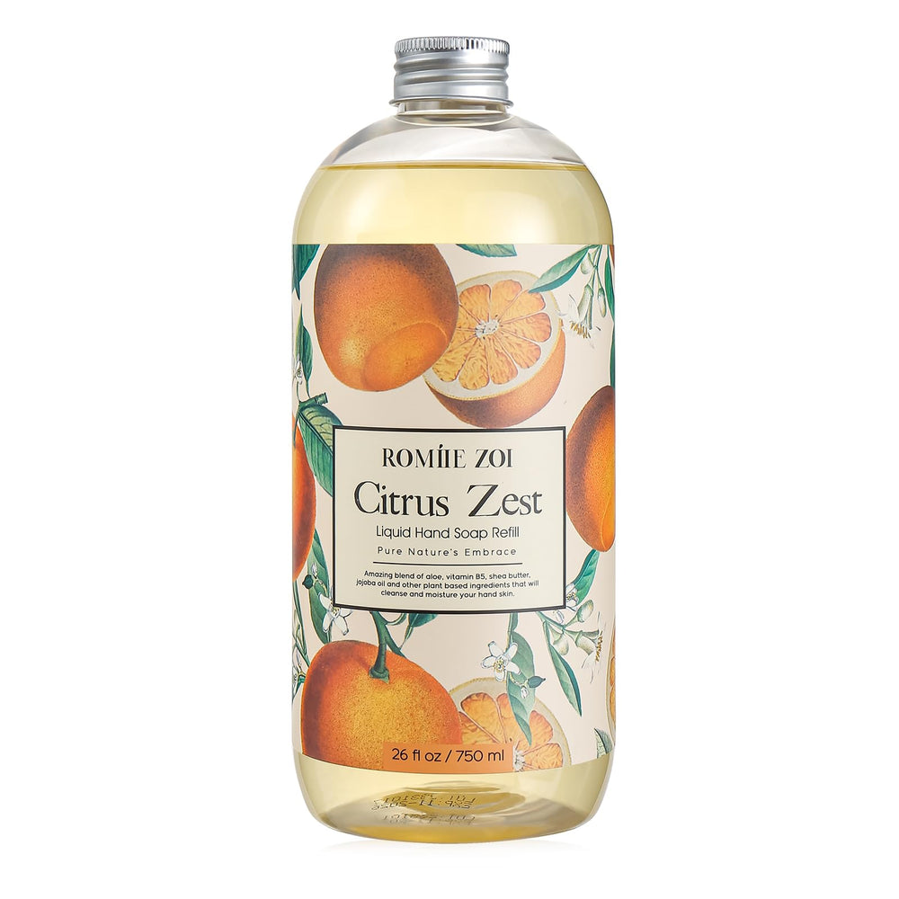 ROMIIE ZOI savon mains liquide remplissage 750ml avec arôme citron frais.
