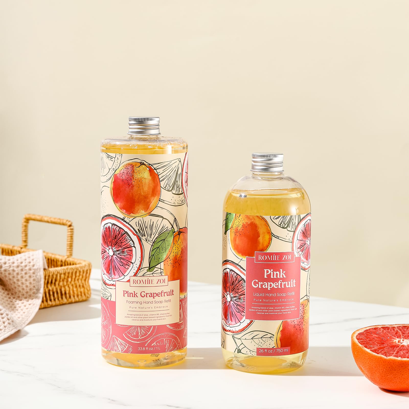 romiie zoi emballage refill 750 ml, solution économique.