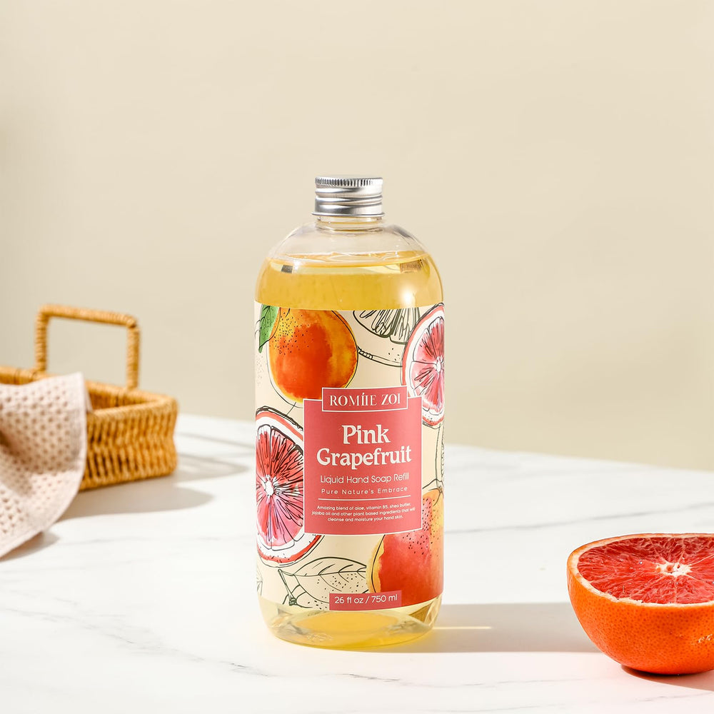 romiie zoi savon mains avec jojoba et vitamine b5 pour douceur.