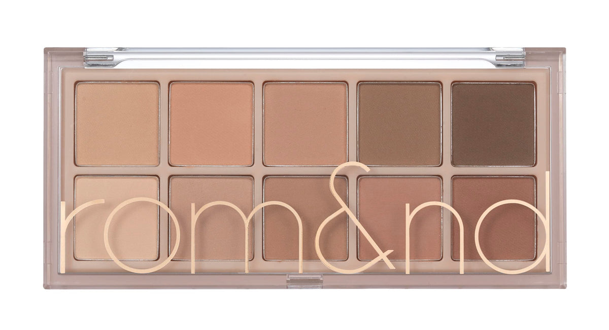 rom&nd Better Than Palette – vue générale des teintes chaudes pour divers looks