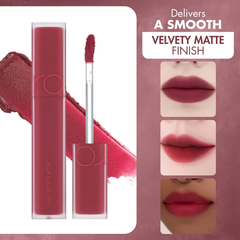 rom&nd Blur Fudge Tint 08 Currant Jam – tenue longue durée et couleur qui se dépose facilement