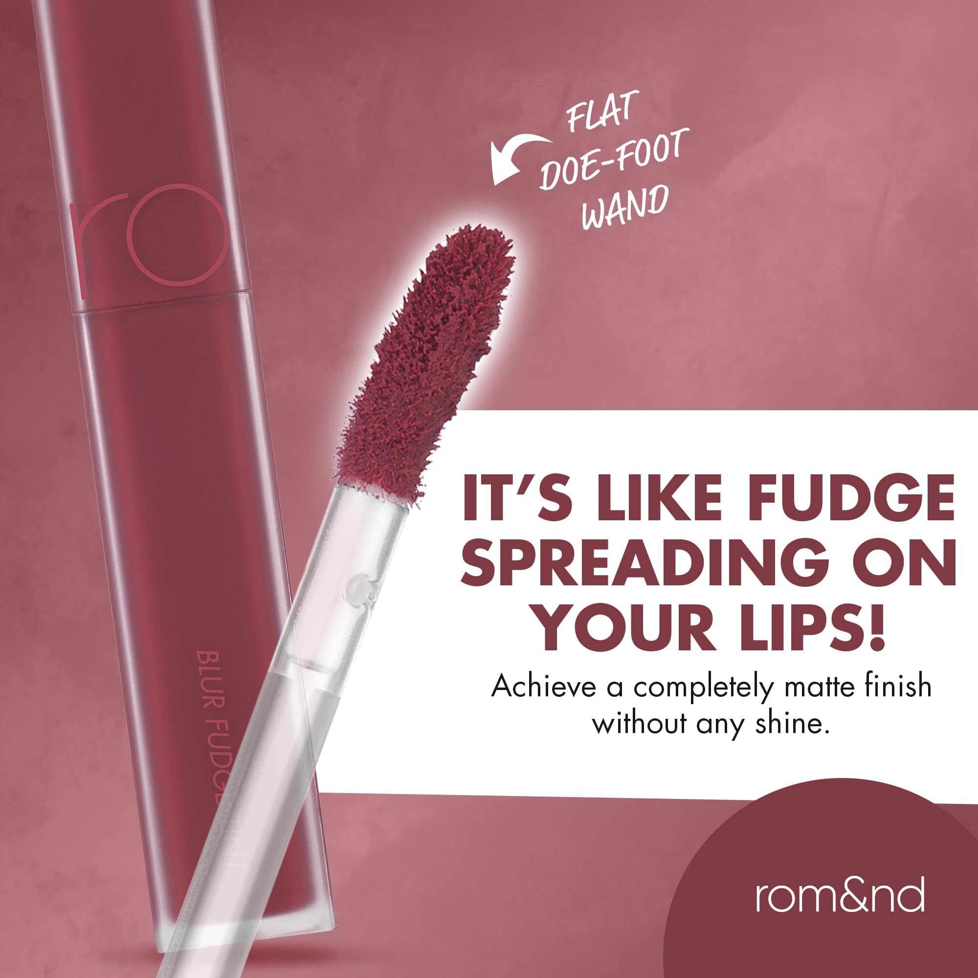 rom&nd Blur Fudge Tint 08 Currant Jam – formule non desséchante pour lèvres hydratées