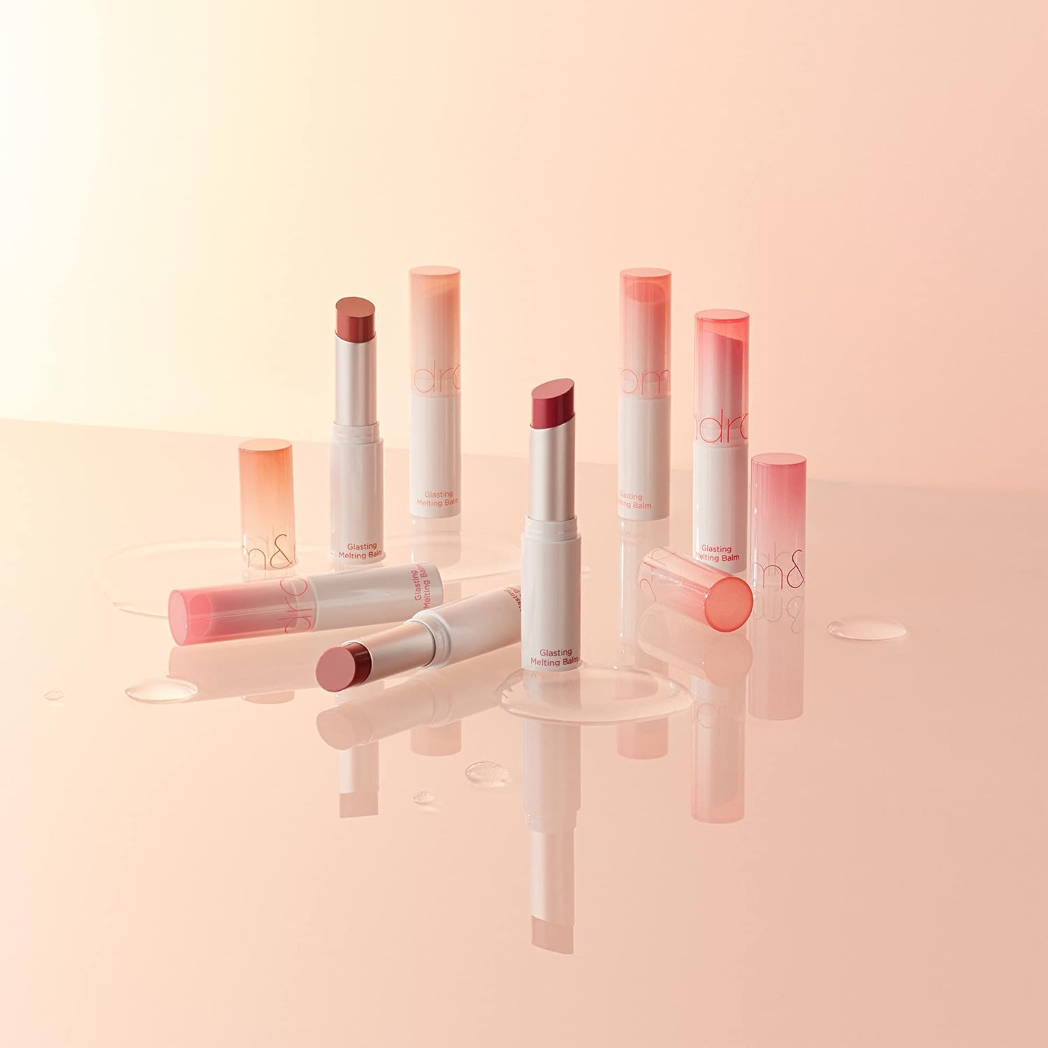 rom&nd GLASTING MELTING BALM 02 Lovey Pink fini brillant naturel