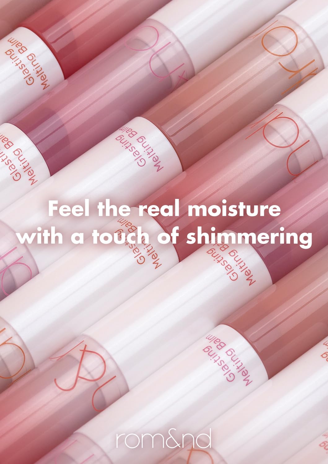 rom&nd GLASTING MELMING BALM #11 Buffy Coral applique rapidement, 2-en-1 pratique.