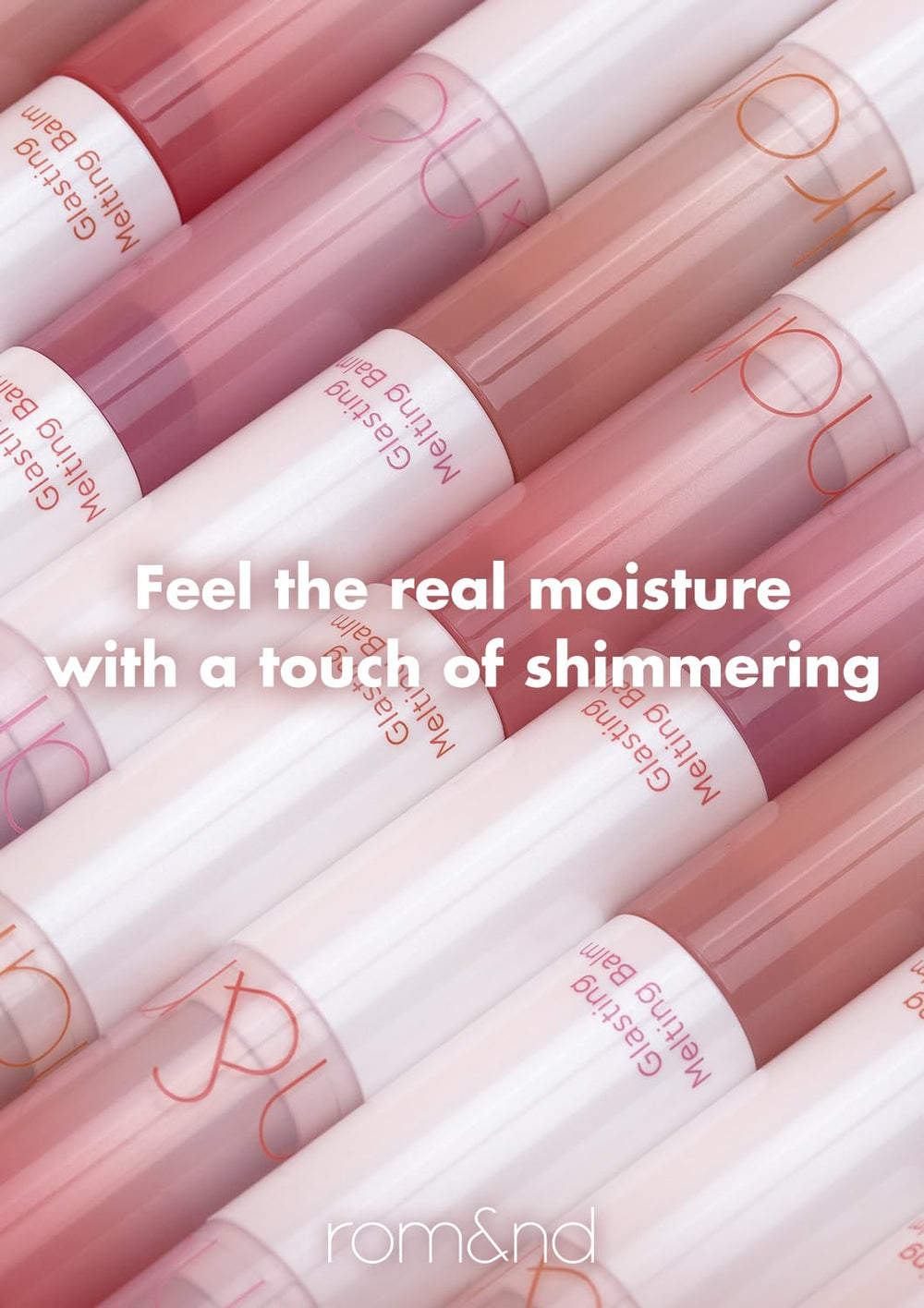 rom&nd GLASTING MELMING BALM #11 Buffy Coral applique rapidement, 2-en-1 pratique.