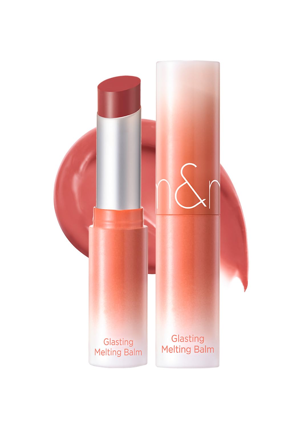 rom&nd GLASTING MELTING BALM 14 Dear Apple sur lèvres pour une brillance hydratante claire