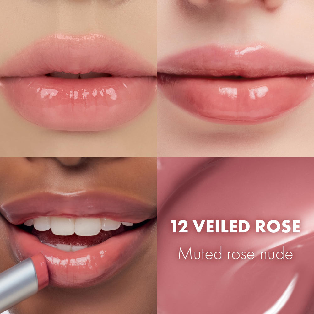 rom&nd Glasting Melting Balm #12 Veiled Rose – texture soyeuse qui glisse sans effort.