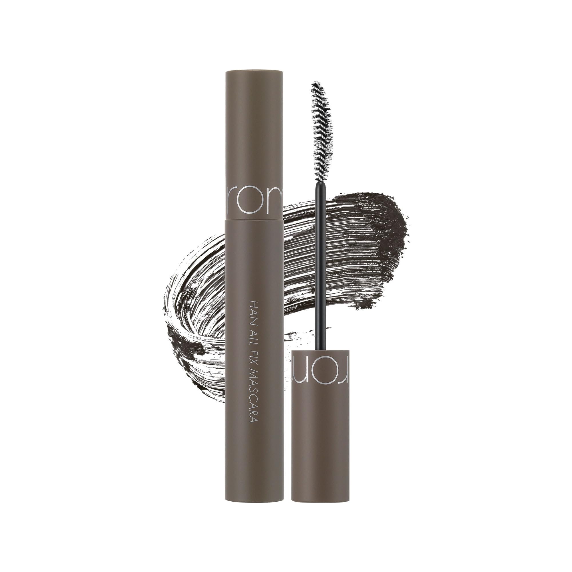 Rom&nd Han All Fix Mascara – brosse offrant un recourbement durable.