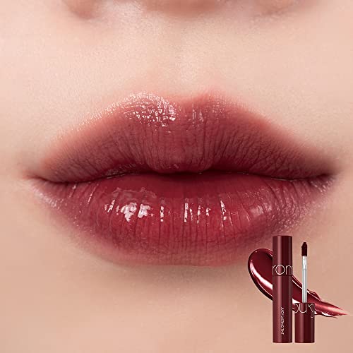 romnd Juicy Lasting Tint 21 Deep Sangria échantillon lèvres couleur riche