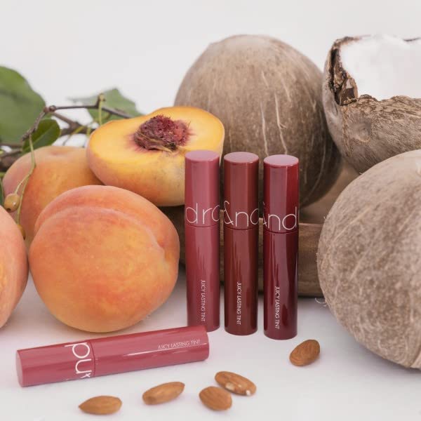 romnd Juicy Lasting Tint 21 Deep Sangria emballage élégant et pratique