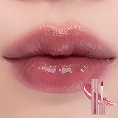 rom&nd Juicy Lasting Tint 25 Bare Grape échantillons peau pour tester la couleur.