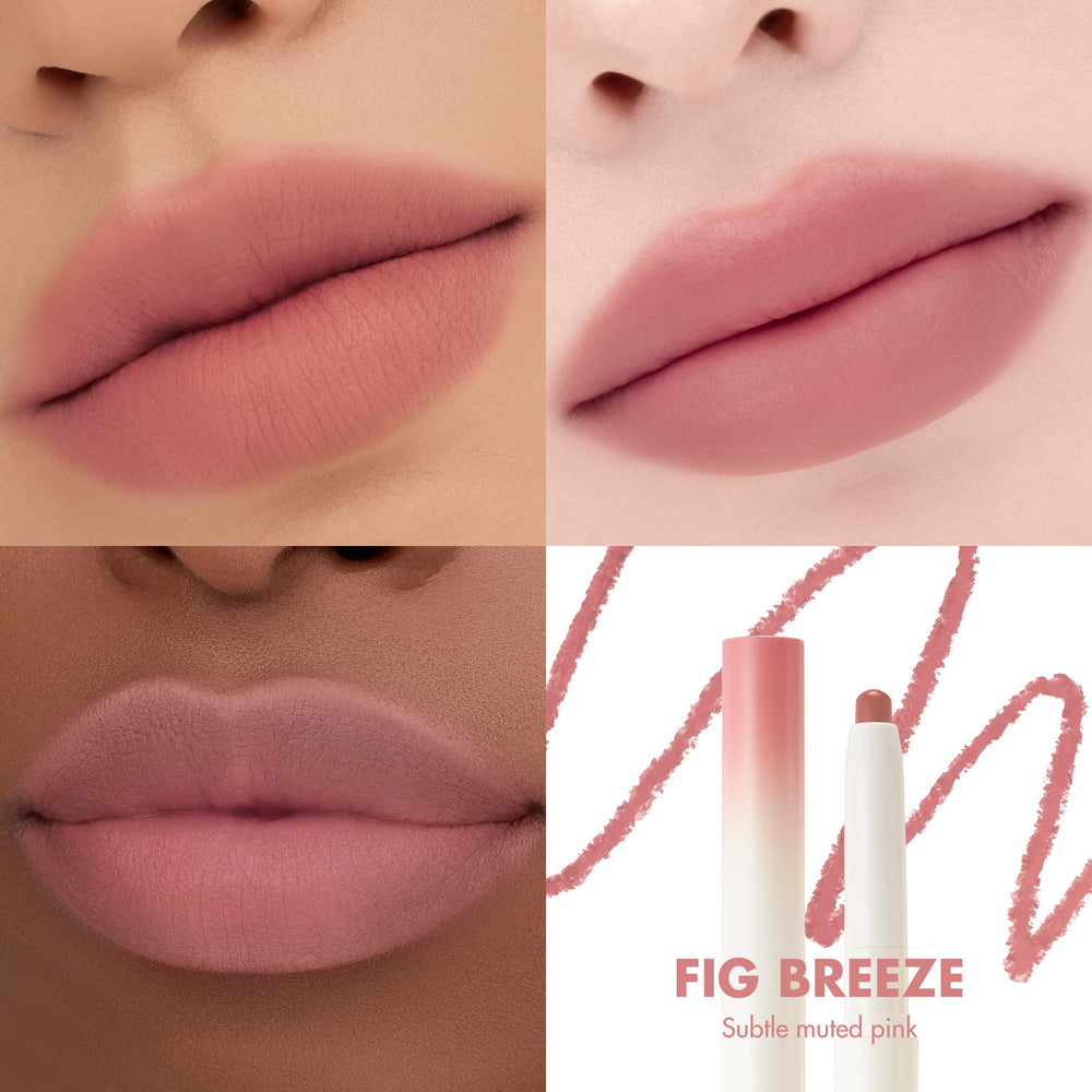 Rom&nd Lip Mate Pencil aperçu teinte Fig Breeze pour uniformiser les lèvres