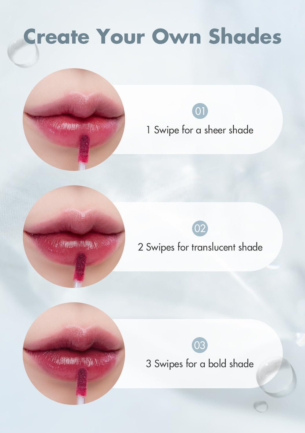 romnd TEINT AQUEUX DEWY·FUL 02 PÊCHE SALÉE — texture aqueuse non collante, sensation légère.