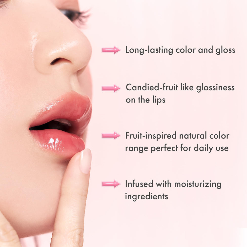 romnd 04 Fig Fig lips swatch reveals rosy plum glow with hydrating shine.