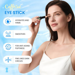 RONKIE Stick Caféine Yeux, hydratation durable du contour délicat.
