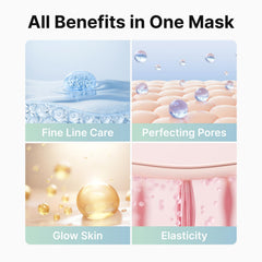 ROOTIO Masque hydrogel minifie les pores pour une peau plus nette.