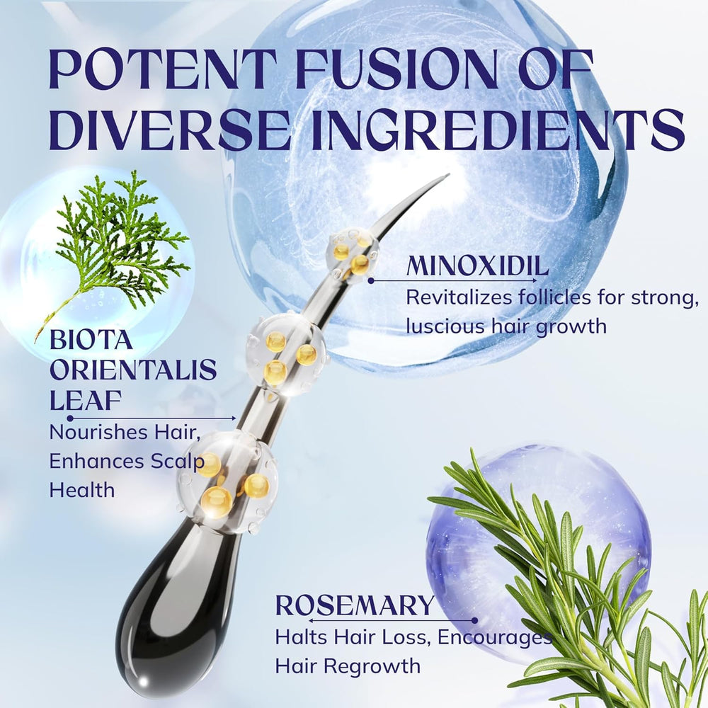 RootStim applying serum to thinning area for targeted treatment.