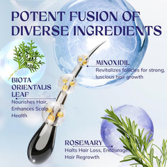 RootStim applying serum to thinning area for targeted treatment.