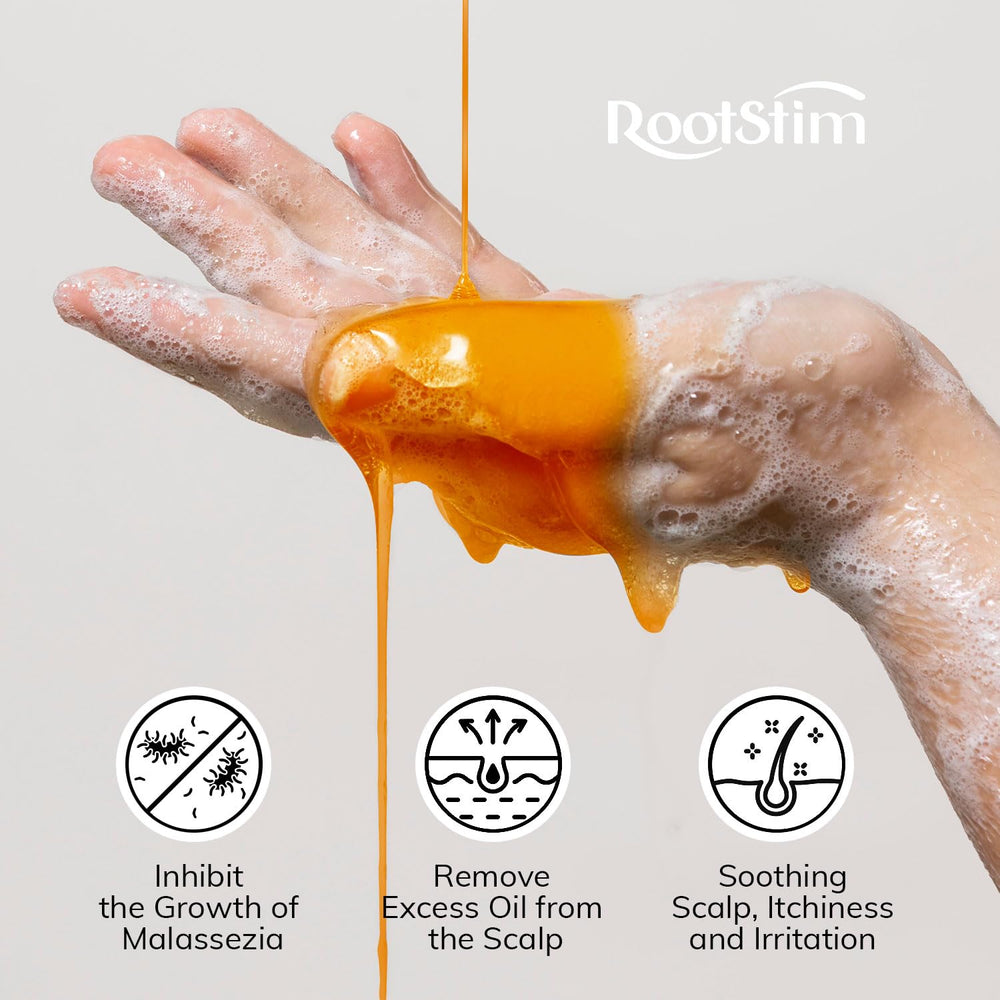 RootStim texture-crème: texture onctueuse prête à nourrir les cheveux.