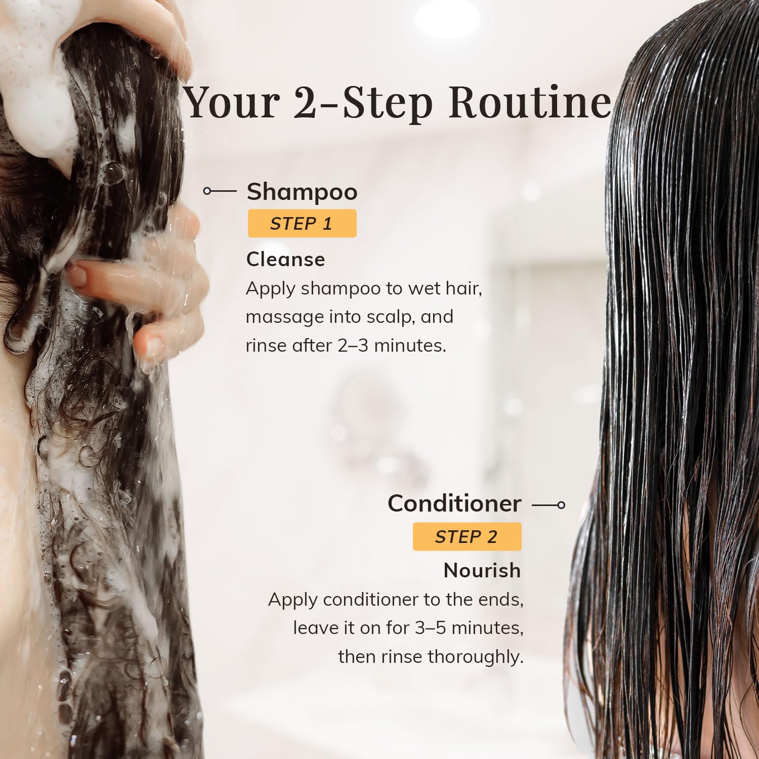 Texture crèmeuse du shampooing RootStim