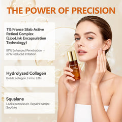 RoowLtne Sérum Retinol Matin: hydratation légère et absorption rapide.