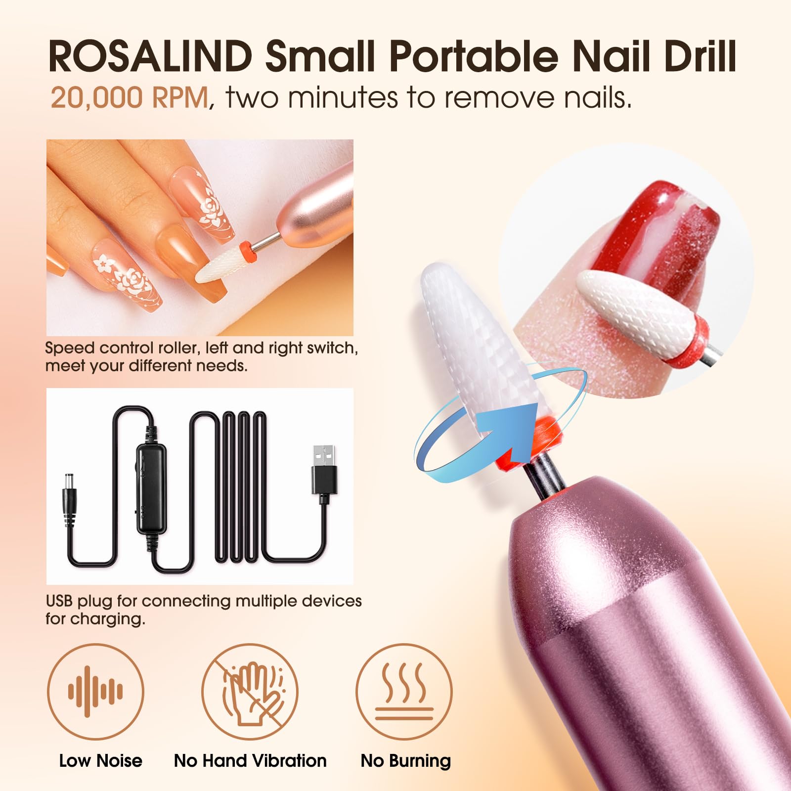 Base, vernis et primaire ROSALIND pour meilleure adhérence.